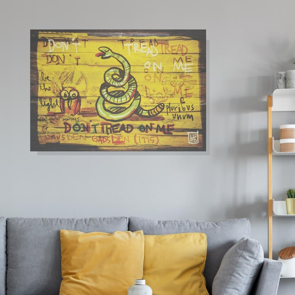 Don’t Tread on Me, Marines Flag - Lebo Brushed Aluminum ArtBond